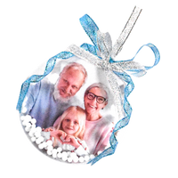 Esferas De Navidad Personalizadas Planas Con Tus Fotos  9cm