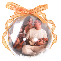 Esferas De Navidad Personalizadas Redondas Con Tus Fotos 8 cm
