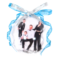 Esferas De Navidad Personalizadas Redondas Con Tus Fotos 8 cm