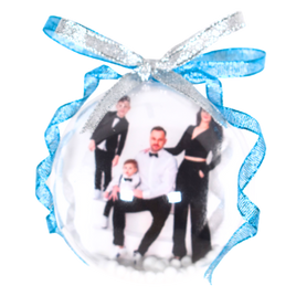Esferas De Navidad Personalizadas Redondas Con Tus Fotos 8 cm