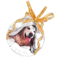 Esferas De Navidad Personalizadas Planas Con Tus Fotos  9cm