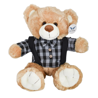 Arenoso camisa de cuadros 50 cm con grabadora de voz