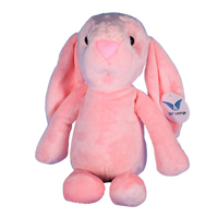 Peluche Conejos rosas 35 cm con Grabadora de voz