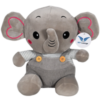 Elefante baby Gris 25 cm con Grabadora de voz