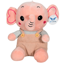 Elefante baby Rosa 25 cm con Grabadora de voz